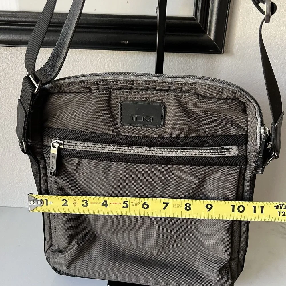 Tumi Men’s Small Nylon Crossbody Bag Grey